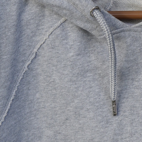 Grey Cropped Hoodie Calvin Klein - Picture 2 of 3